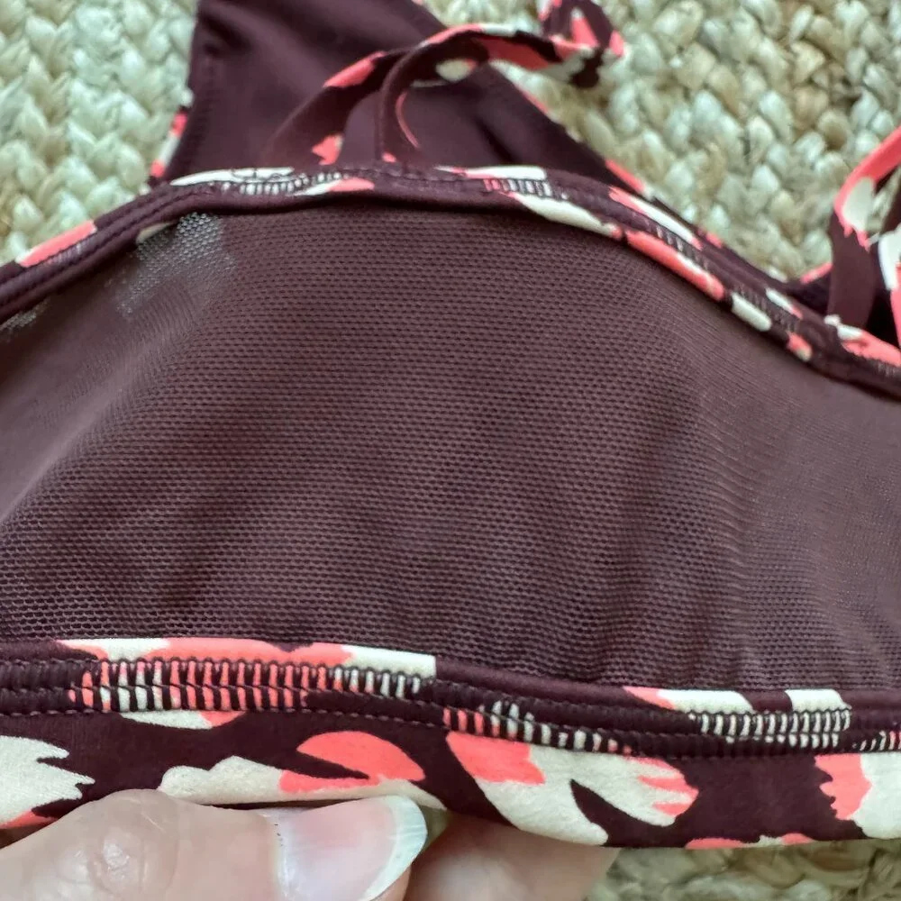 OFFLINE By Aerie Goals Plunge Sports Bra – Maplewood – Size M